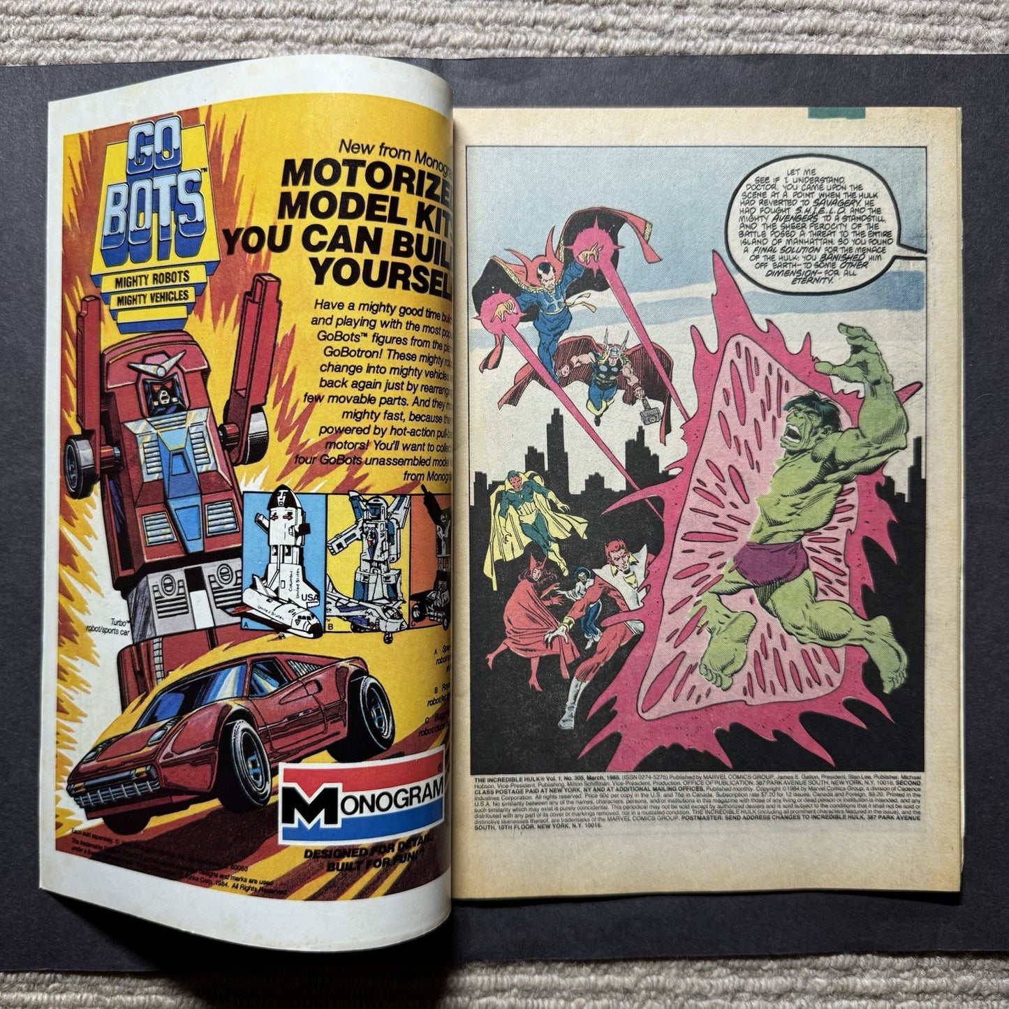 Incredible Hulk 305/ Copper Age Marvel Comics 1985