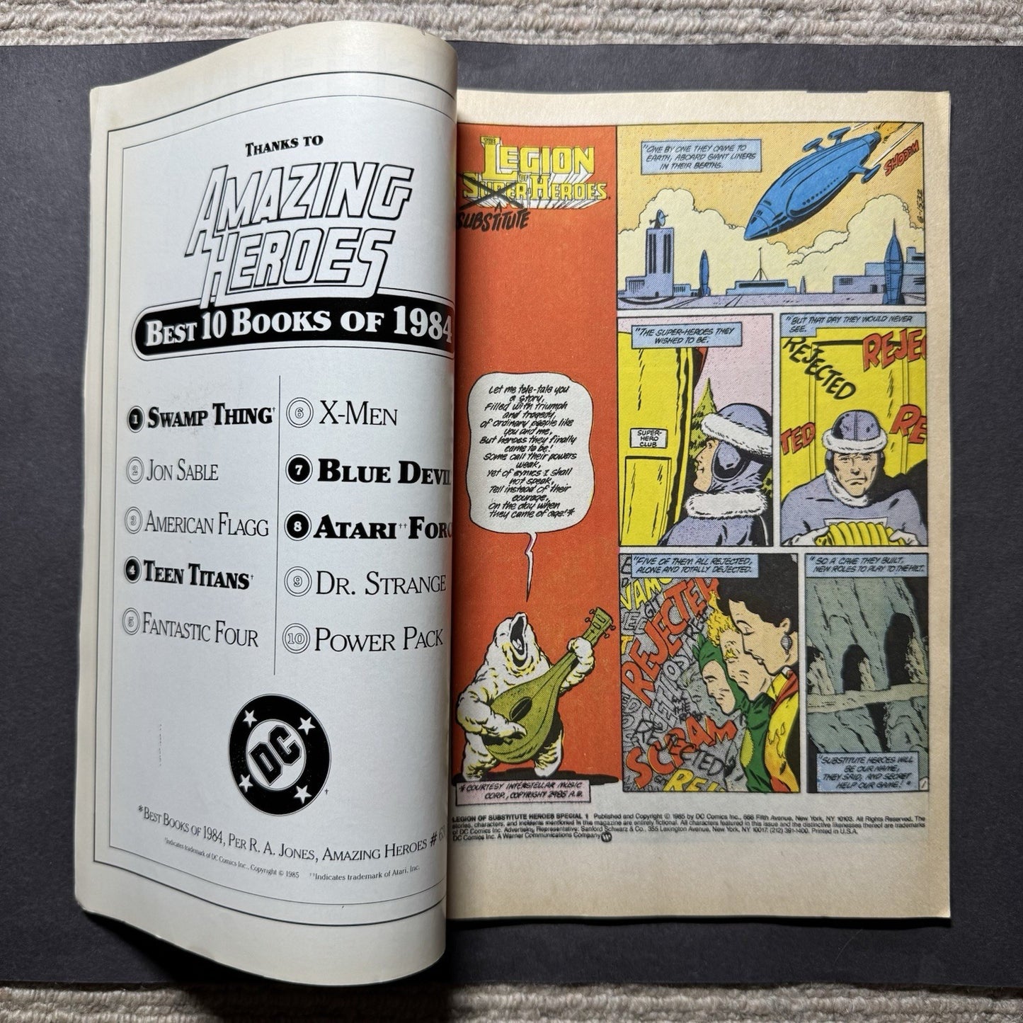 Legion Of Substitute Heroes Special 1 - Copper Age Dc Comics 1985