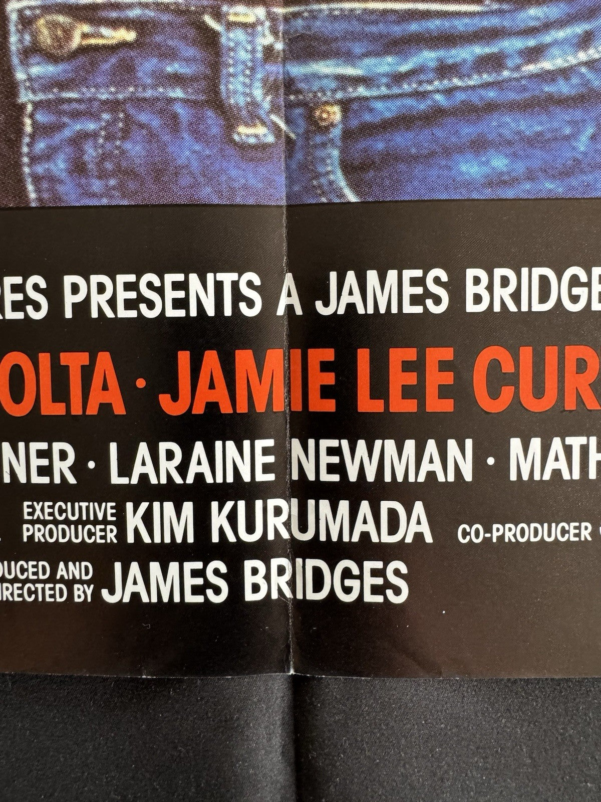 Perfect 1985 - Original UK Quad Cinema Poster - John Travolta - Folded