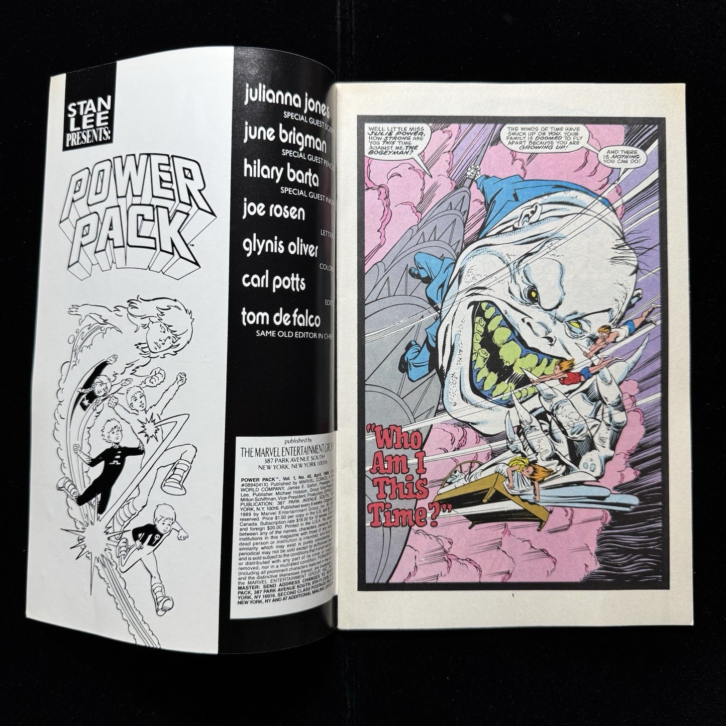 Power Pack 45 - Copper Age Marvel Comics 1989