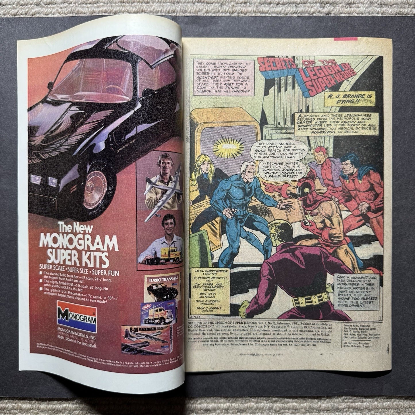 Secrets Of The Legion Of Super-Heroes 2 - Bronze Age Dc Comics 1981