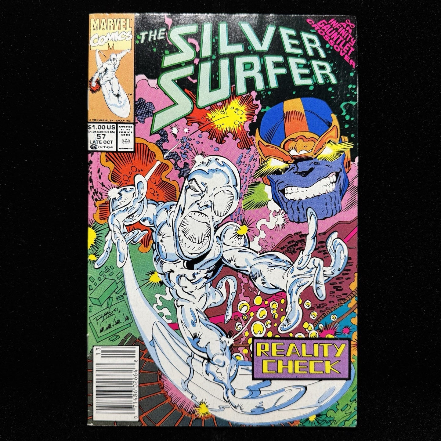Silver Surfer 57 - Newsstand - Copper Age Marvel Comics 1991
