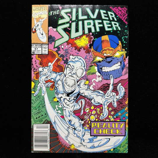 Silver Surfer 57 - Newsstand - Copper Age Marvel Comics 1991