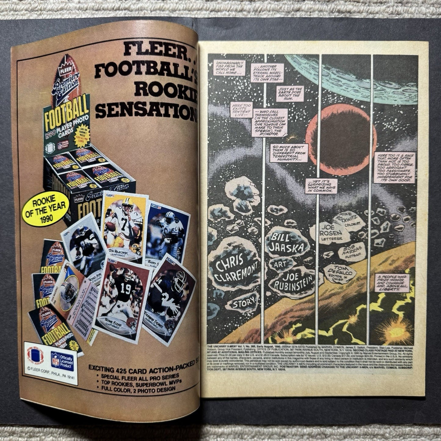 Uncanny X-Men 265/ Copper Age Marvel Comics 1990