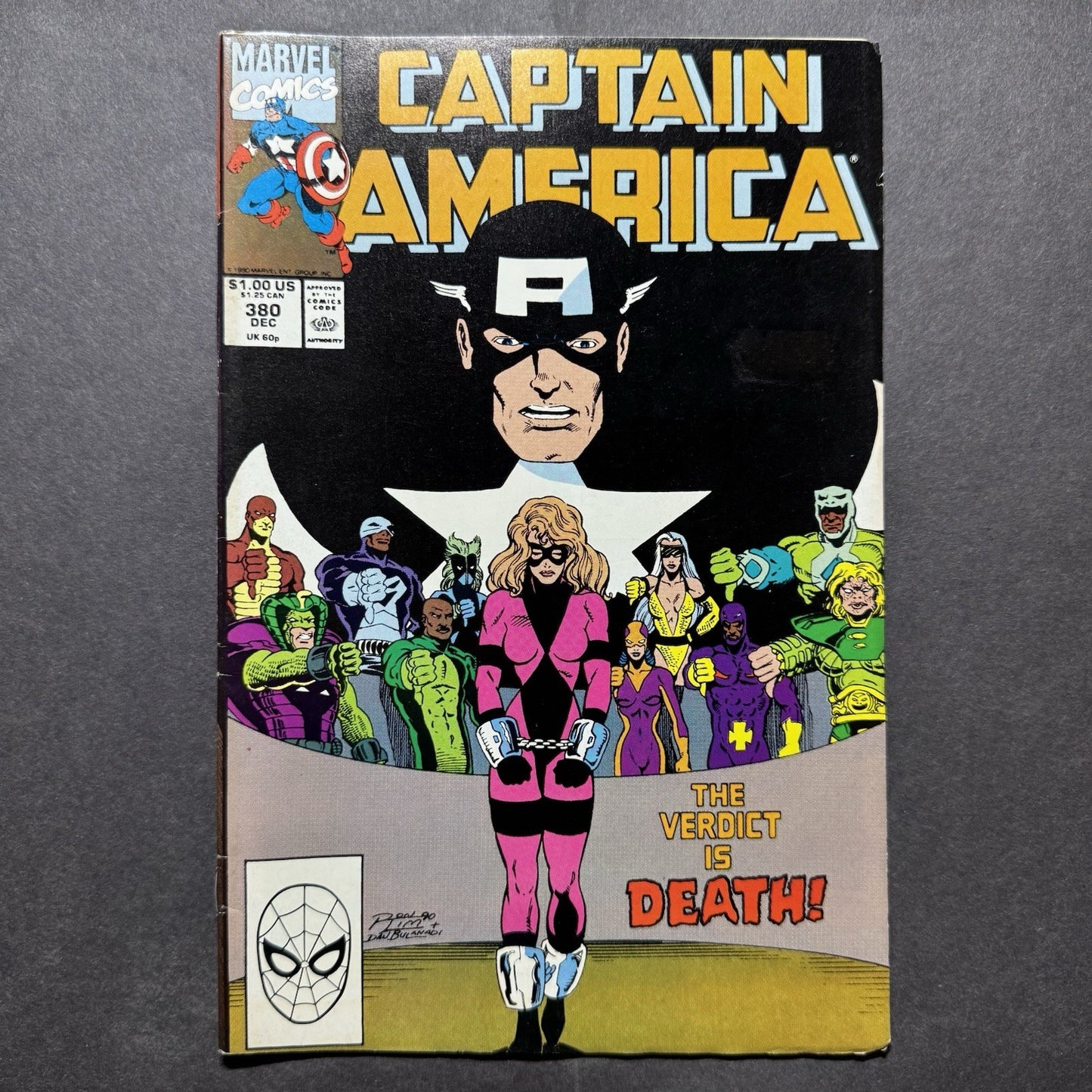 Captain America 380 - Copper Age Marvel Comics 1990