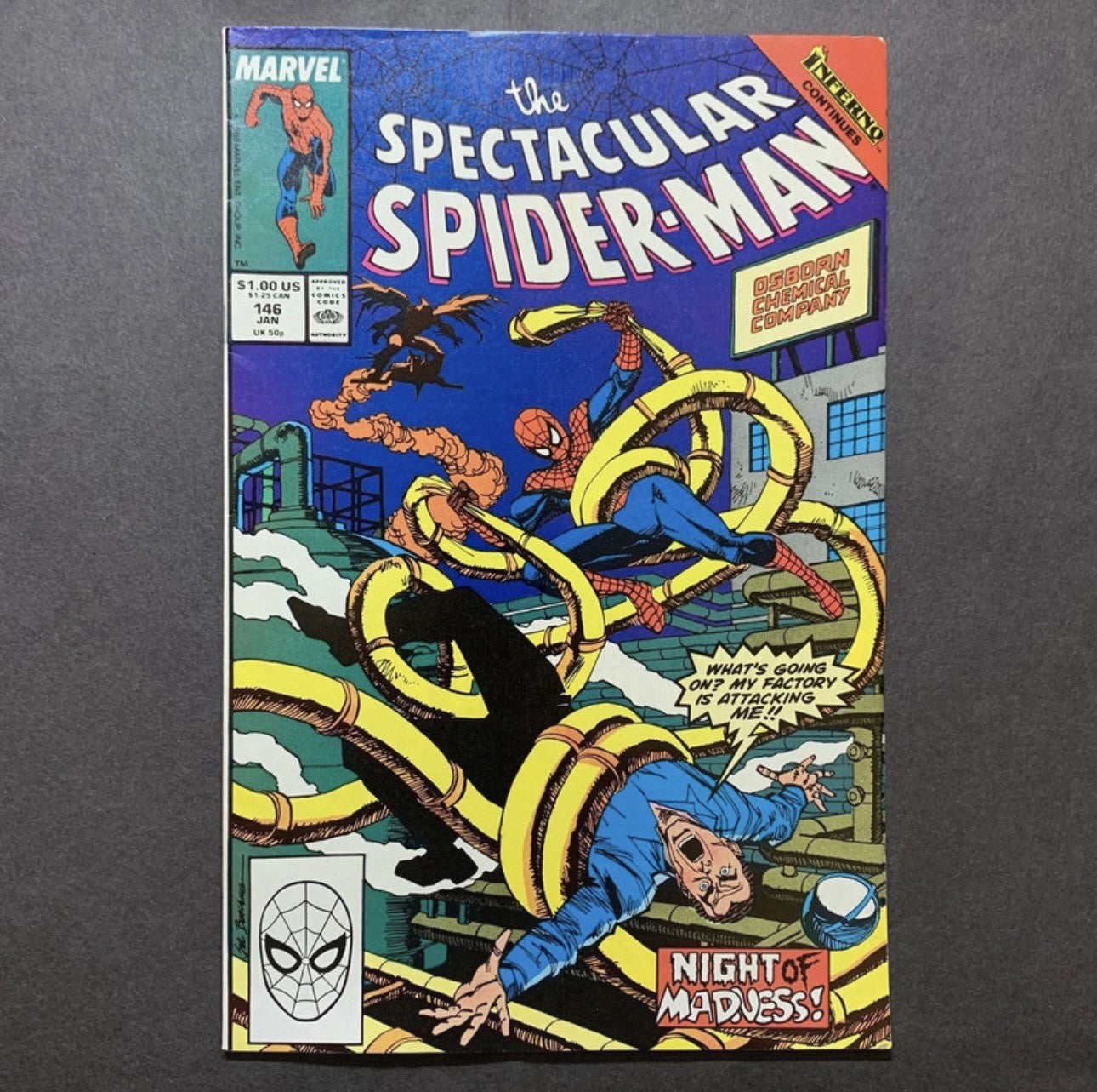 Spectacular Spider-Man 146 - Copper Age Marvel Comics 1989