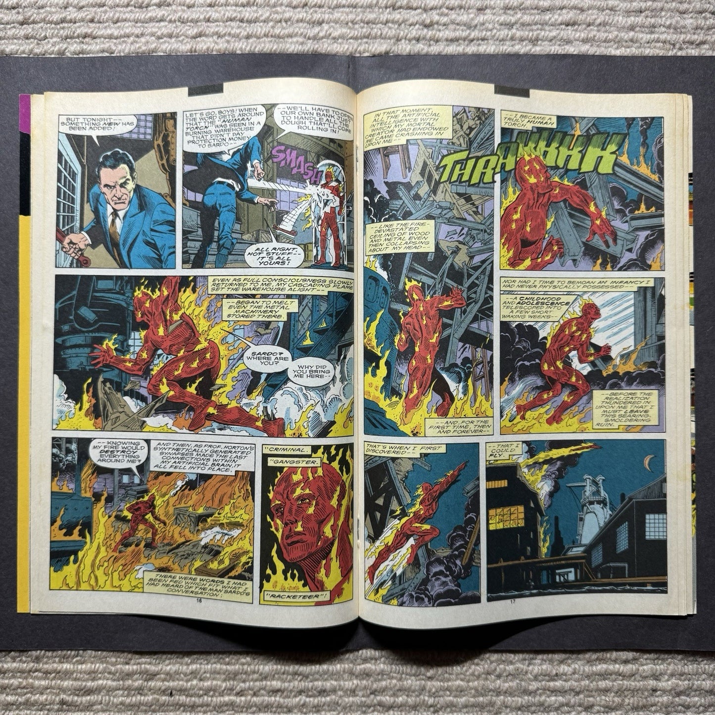 Human Torch 1-4 Full Set/ Copper Age Marvel Comics 1990