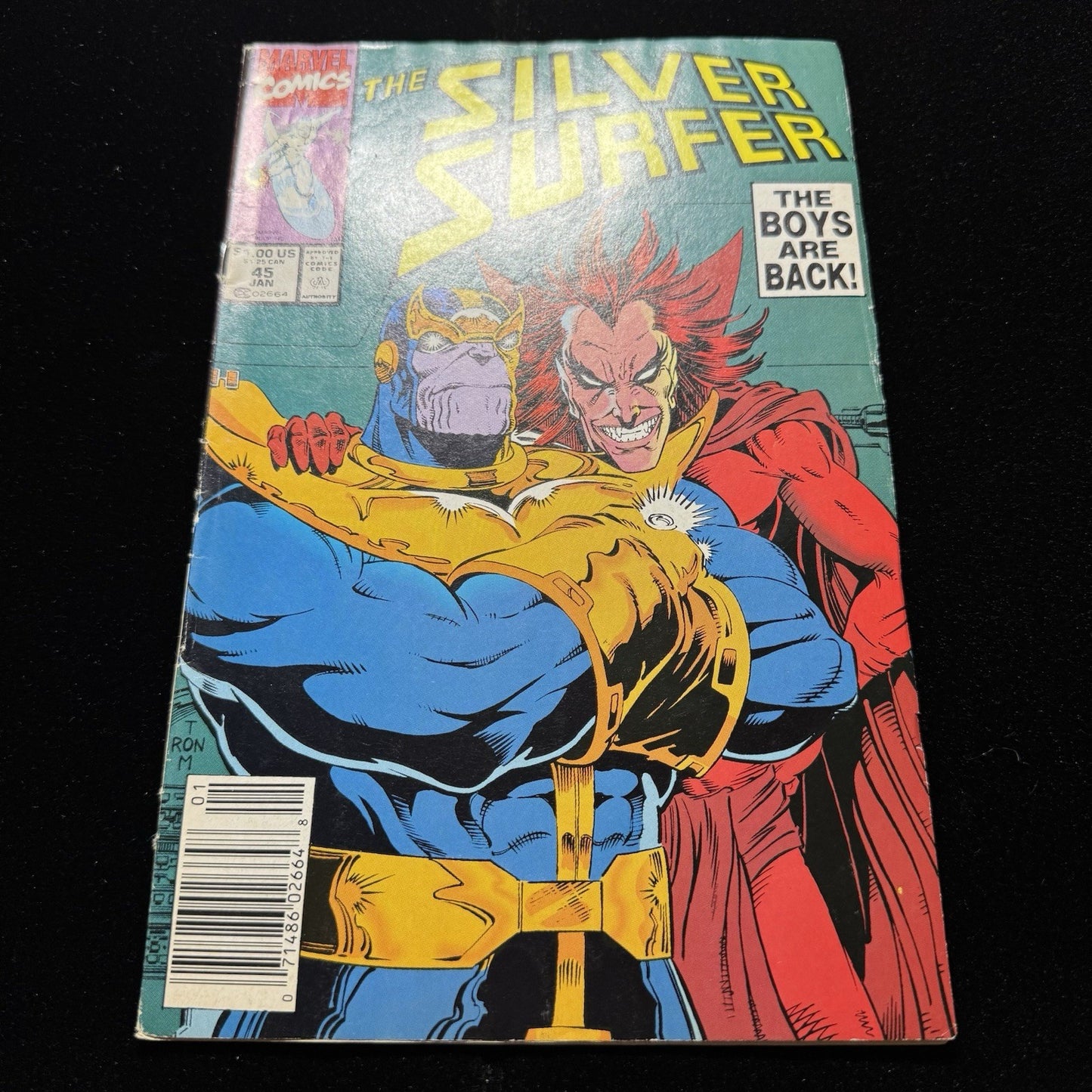 Silver Surfer 45 - Newsstand - Copper Age Marvel Comics 1991