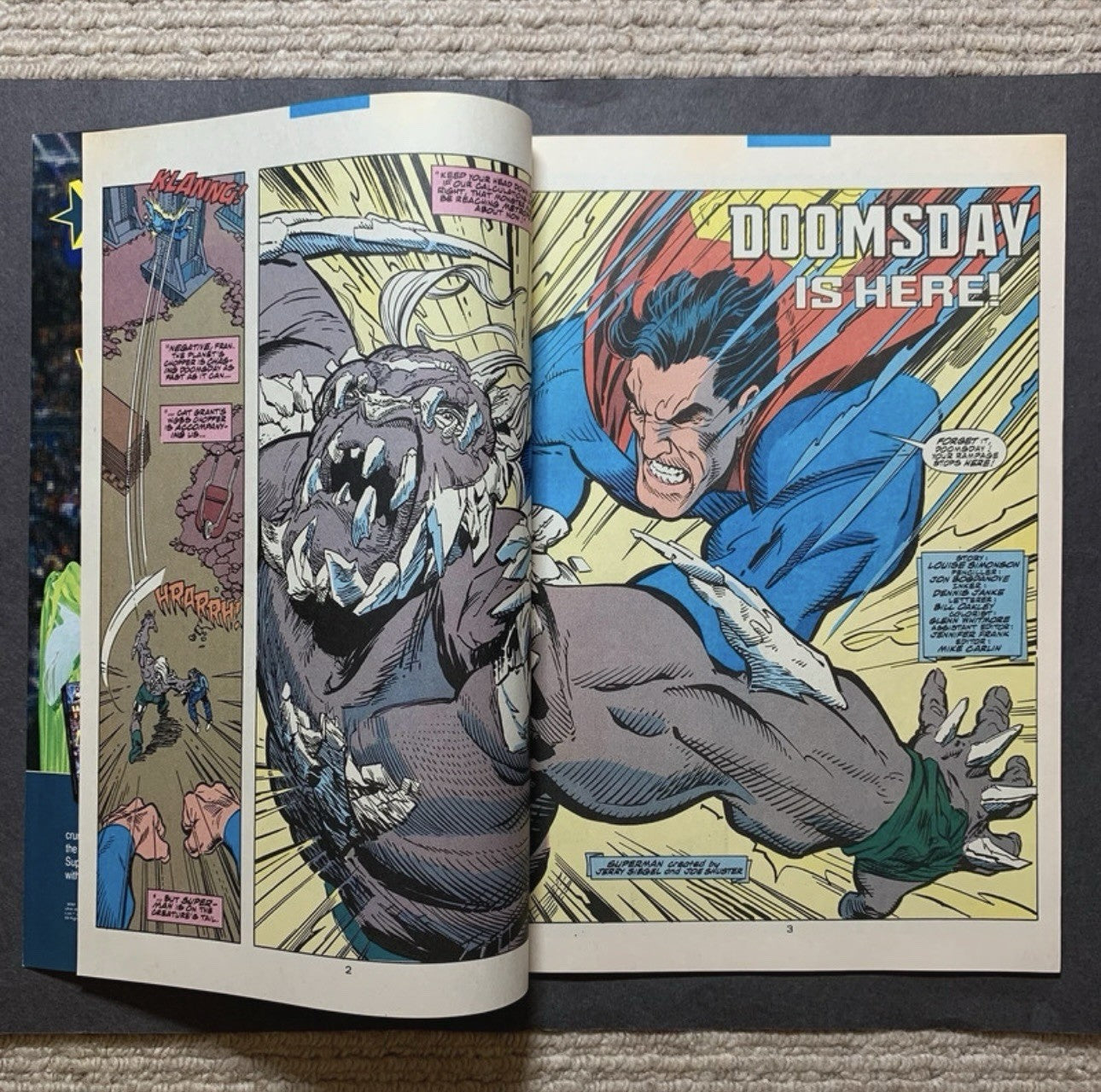 Superman Man Of Steel 19 - Doomsday Fully Revealed - Modern Age Dc Comics 1993
