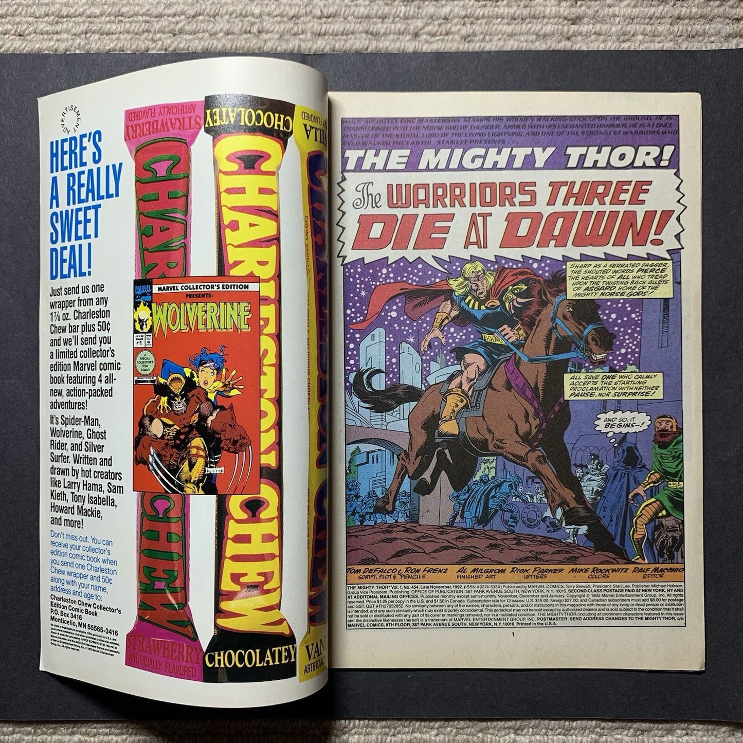 Thor 454/ Modern Age Comics 1992