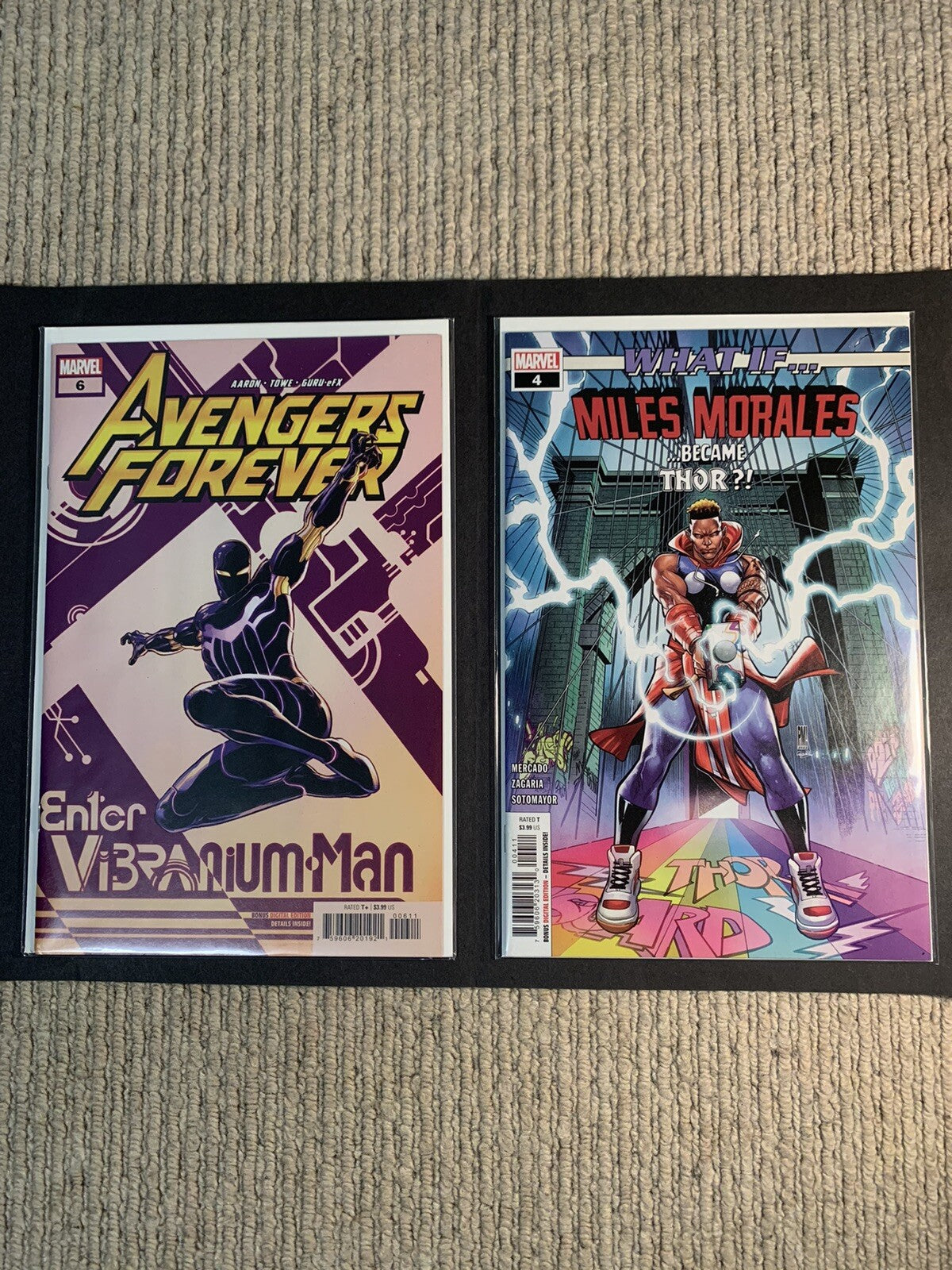What if Miles Morales 4 and Avengers Forever 6 Marvel comic bundle