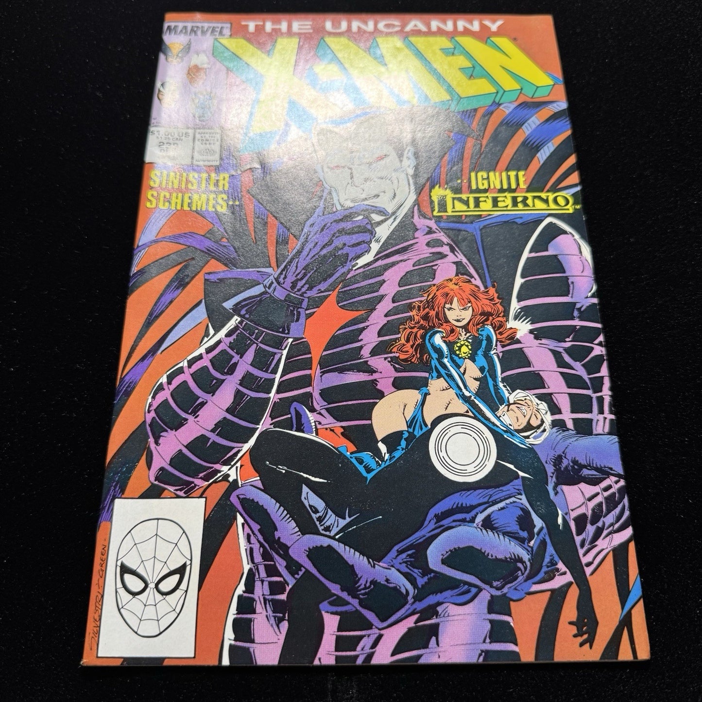Uncanny X-Men 239 - 1st Cover + 2nd App Of  Mr Sinister - Copper Age Comics 1988