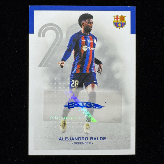 Alejandro Balde Auto AU-AB 2022-23 Topps FCBarcelona Autograph Card
