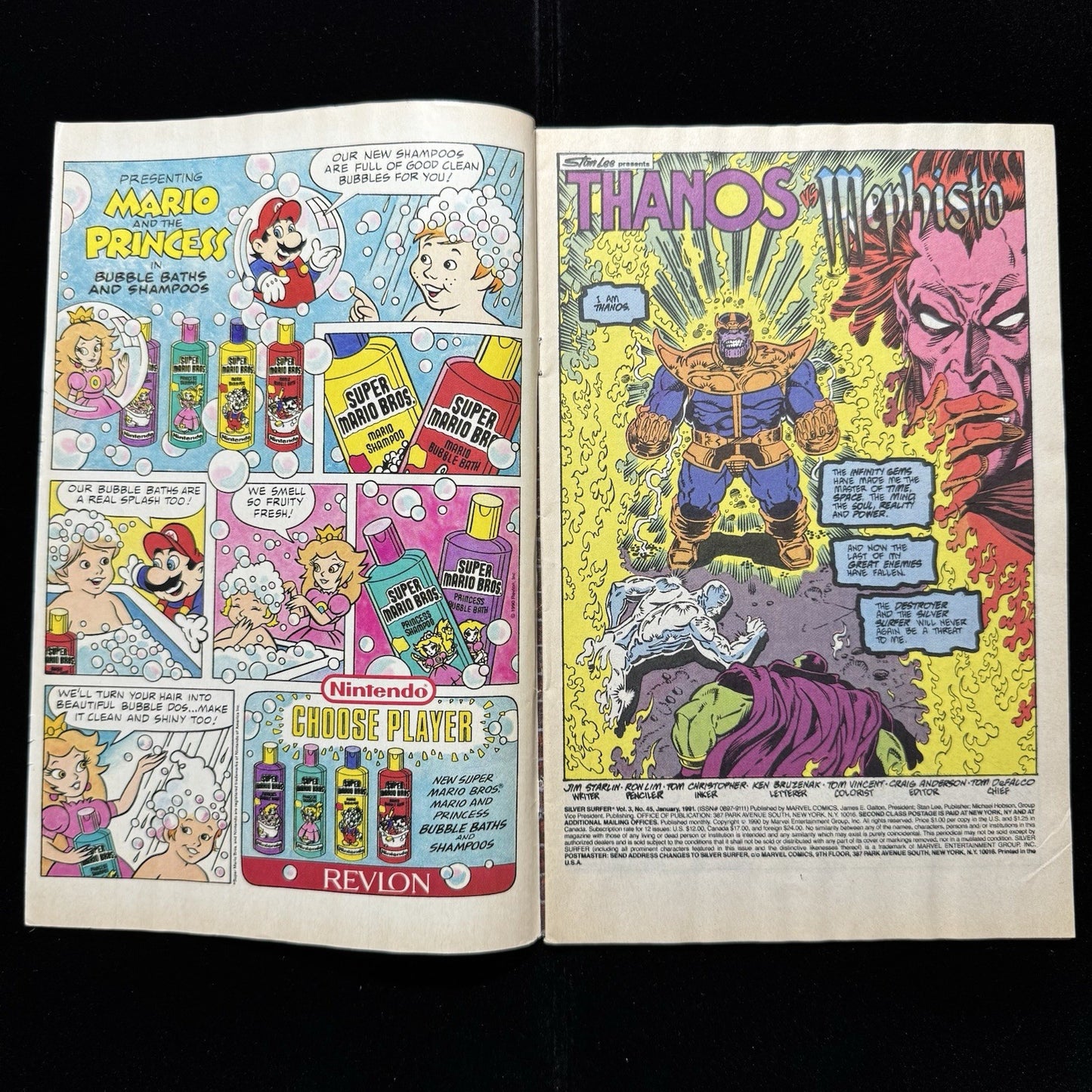 Silver Surfer 45 - Newsstand - Copper Age Marvel Comics 1991