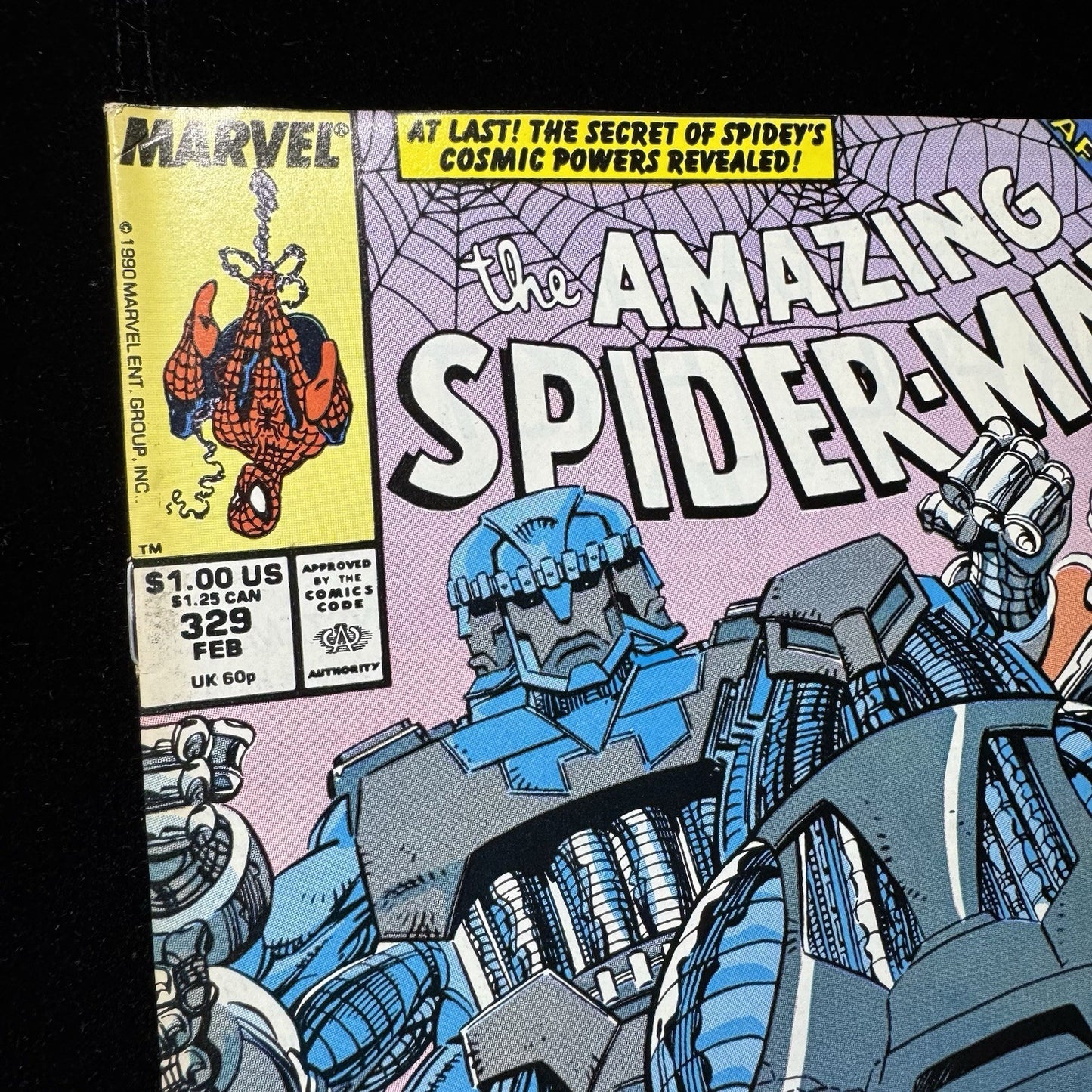 Amazing Spider-Man 329 - 1st App Of Tri-Sentinel - Copper Age Marvel Comics 1990