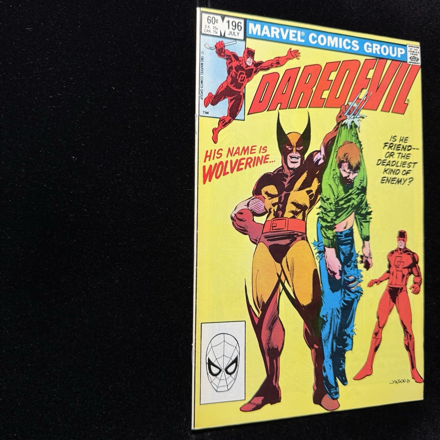 Daredevil 196 - 1st Meeting Of Daredevil And Wolverine - Bronze Age Marvel 1983