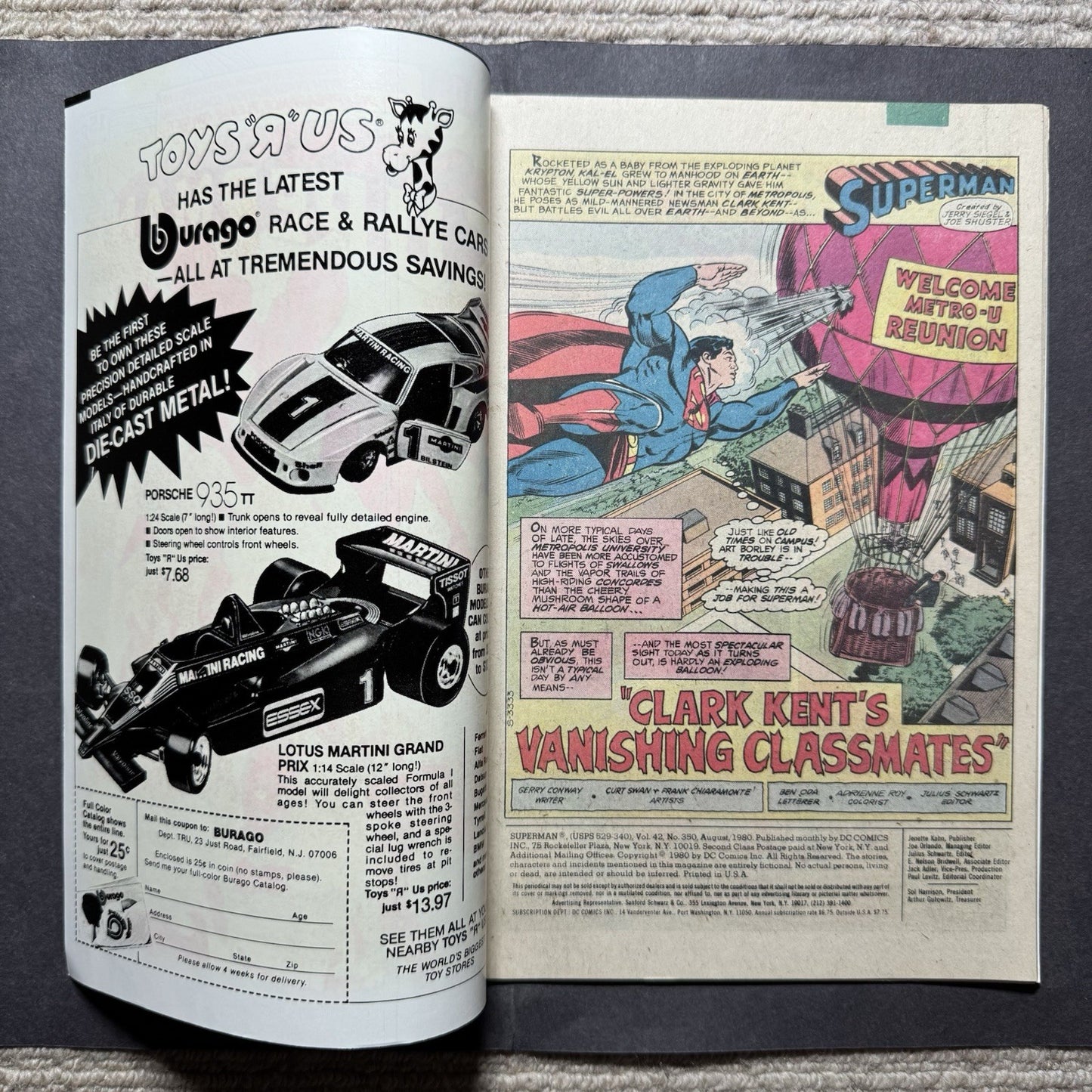 Superman 350 - Bronze Age Dc Comics 1980