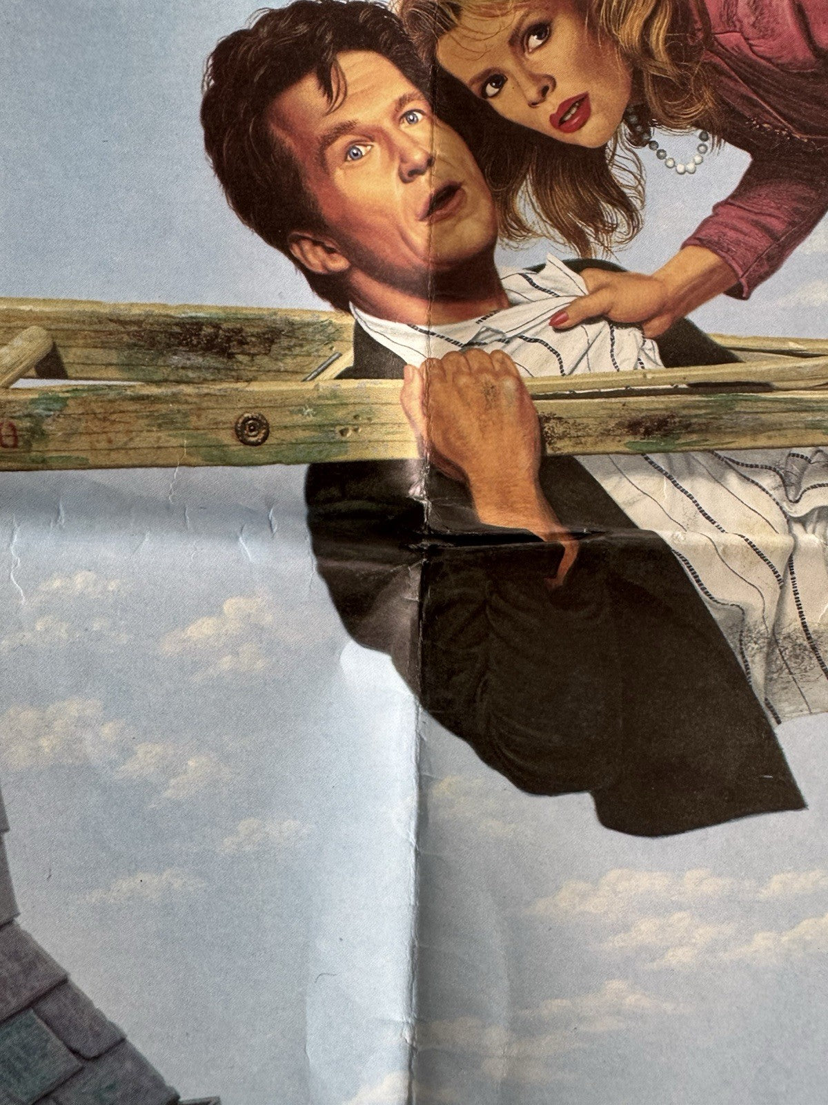 Nadine 1987 - Original UK Quad Cinema Poster - Jeff Bridges - Folded