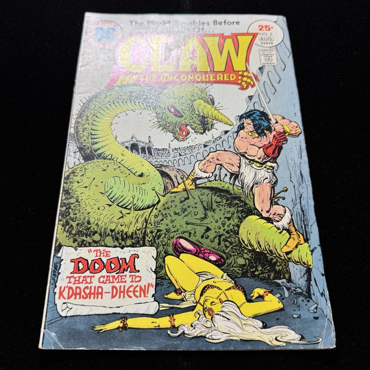 Claw The Unconquered 2 - Bronze Age Dc Comics 1975