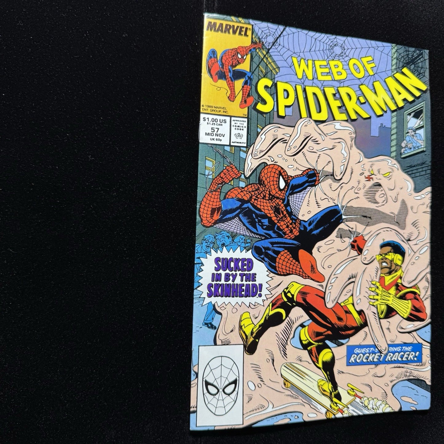 Web Of Spider-Man 57 - Copper Age Marvel Comics 1989