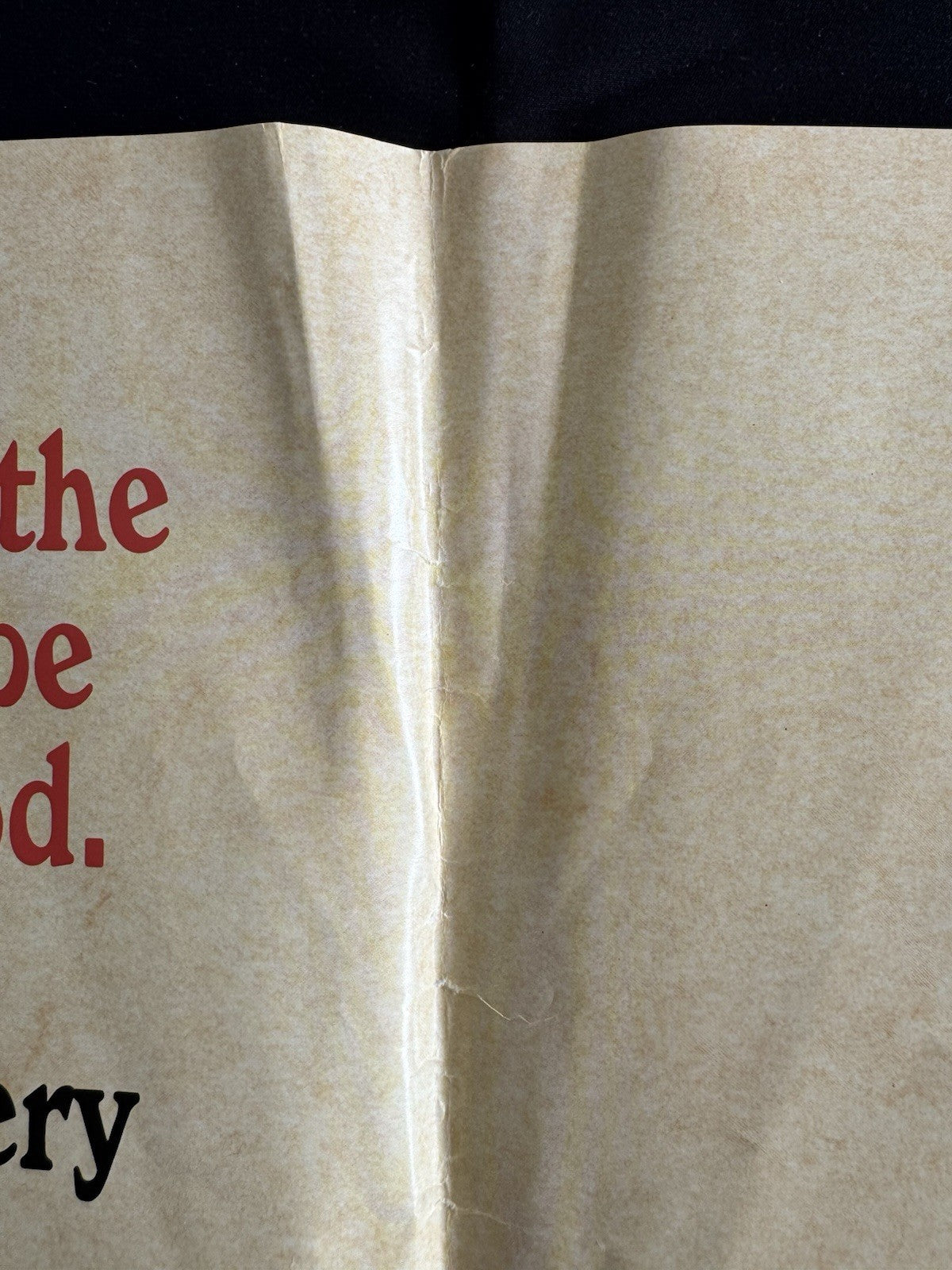 The Seventh Sign 1988 - Very Rare UK Quad Teaser Poster Original - Folded