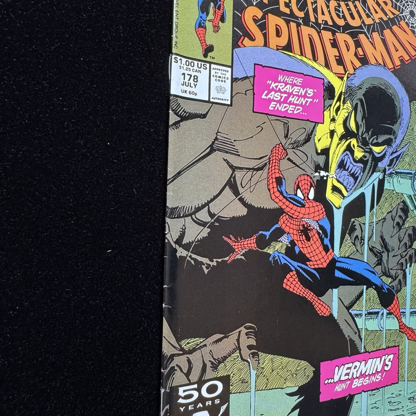 Spectacular Spider-Man 178 - 1st App Of Dr Ashley Kafka - Copper Age Marvel 1991