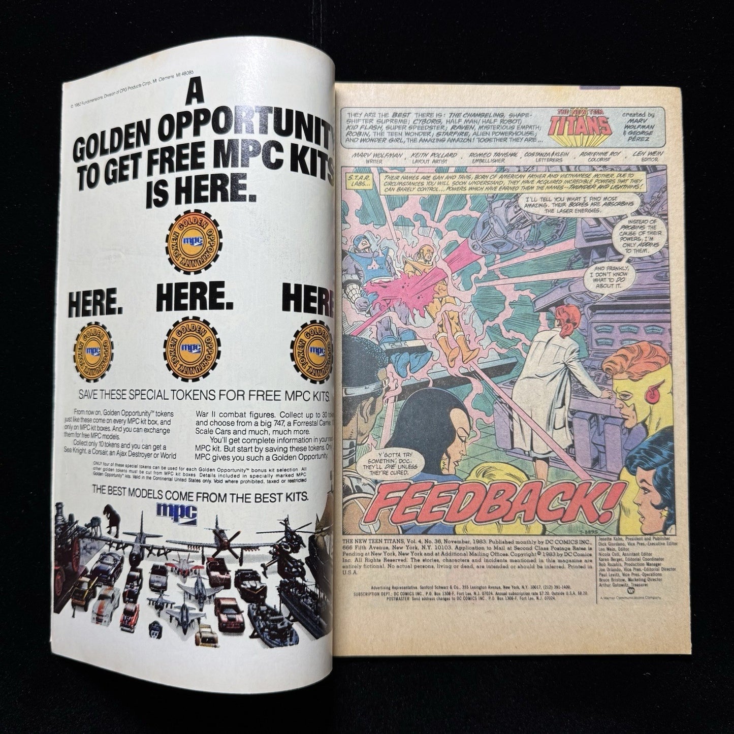 New Teen Titans 36 - Bronze Age Dc Comics 1983