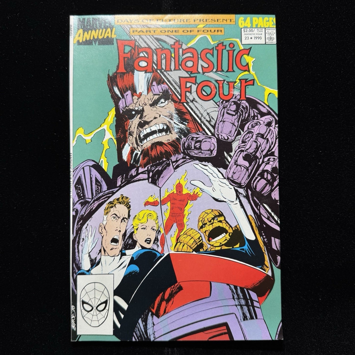 Fantastic Four Annual 23 - 1st App Of Ahab - Copper Age Marvel Comics 1990