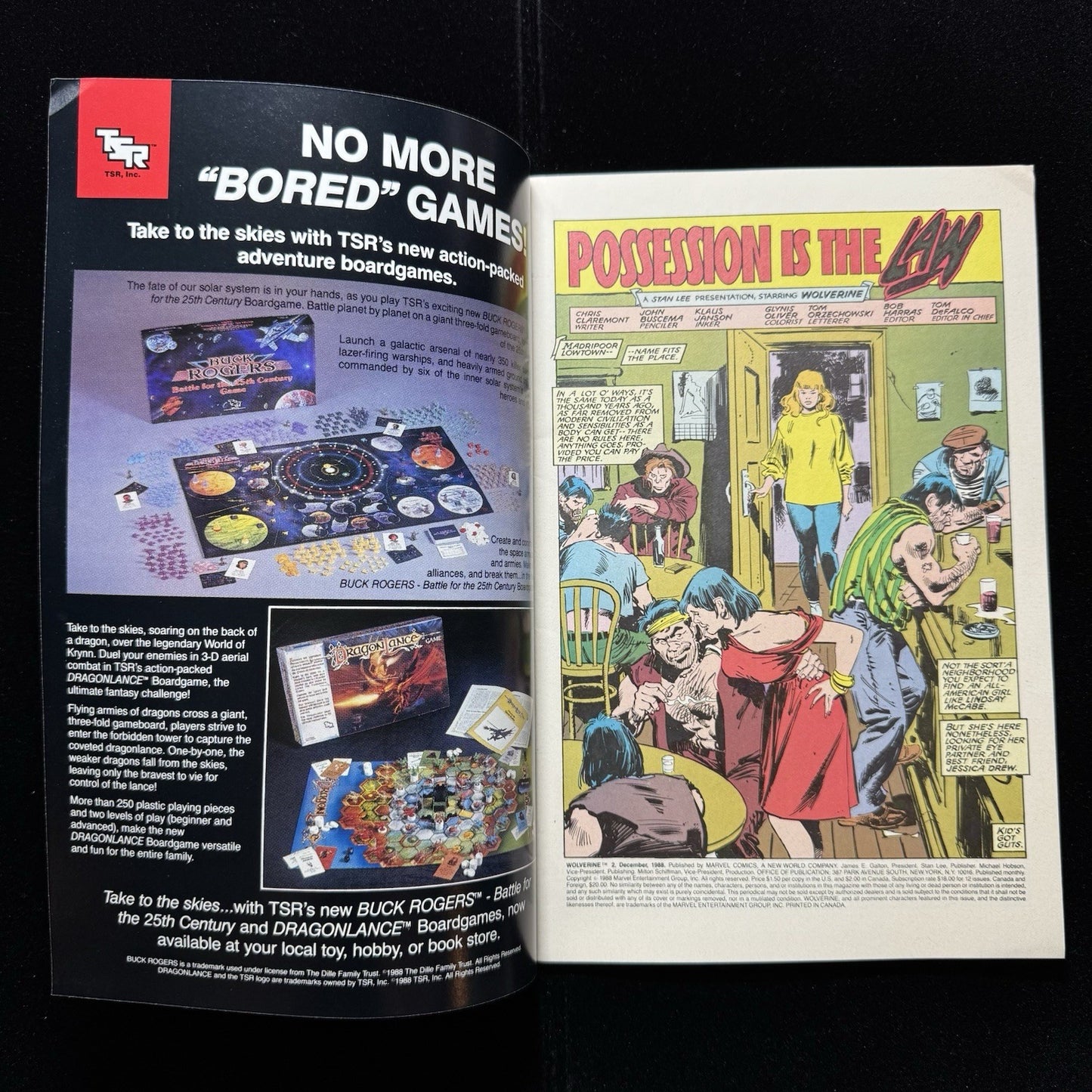 Wolverine 2 - Debut Of The Muramasa Blade - Copper Age Marvel Comics 1988