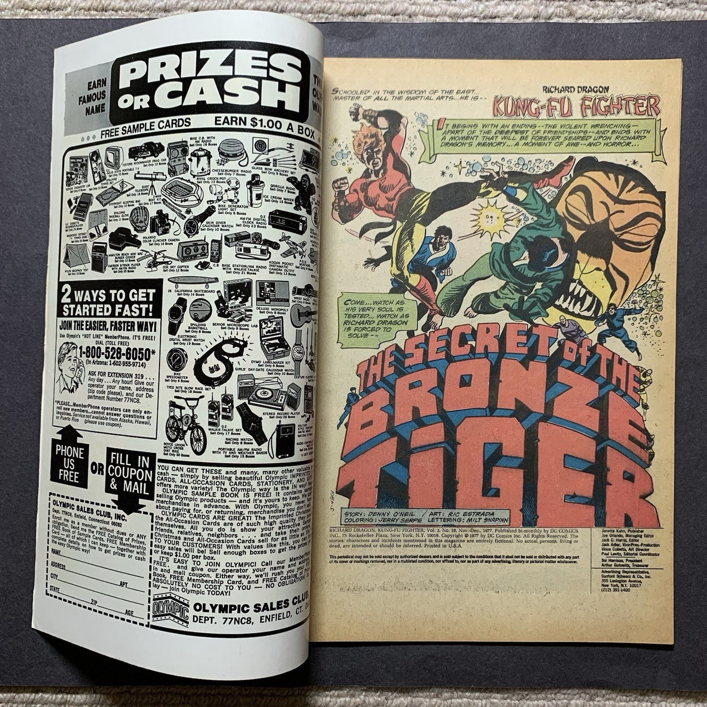 Kung Fu Fighter 18/ Bronze Age Dc Comics 1977