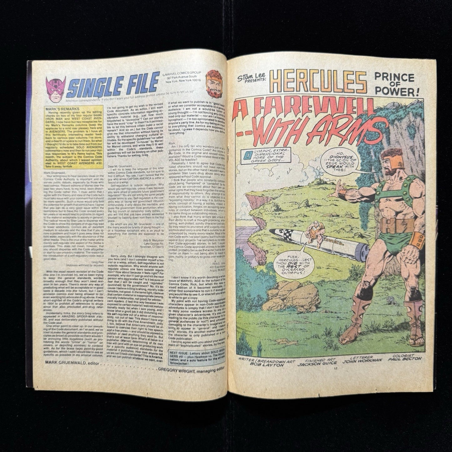 Solo Avengers 11 - Copper Age Marvel Comics 1988