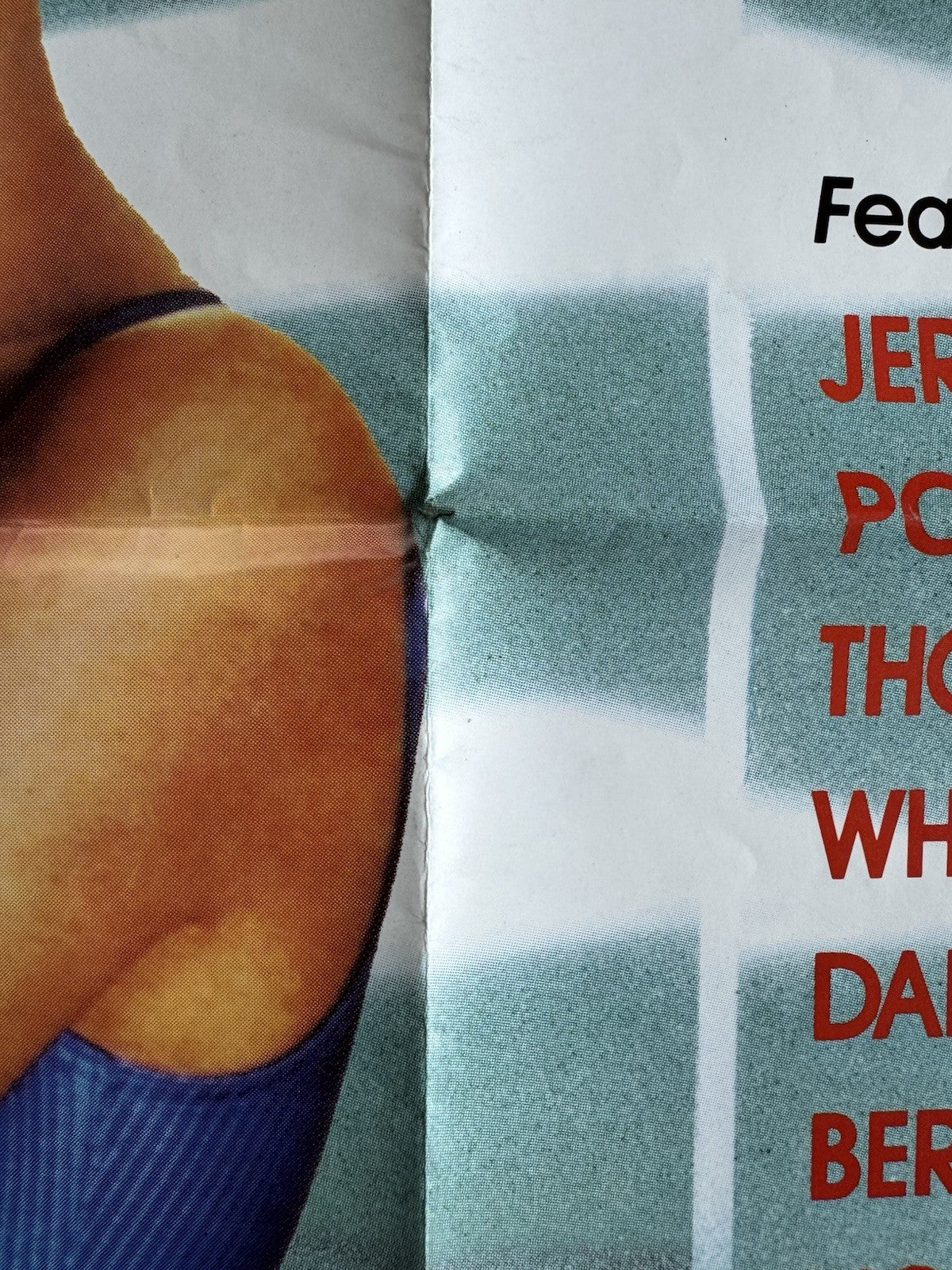 Perfect 1985 - Original UK Quad Cinema Poster - John Travolta - Folded
