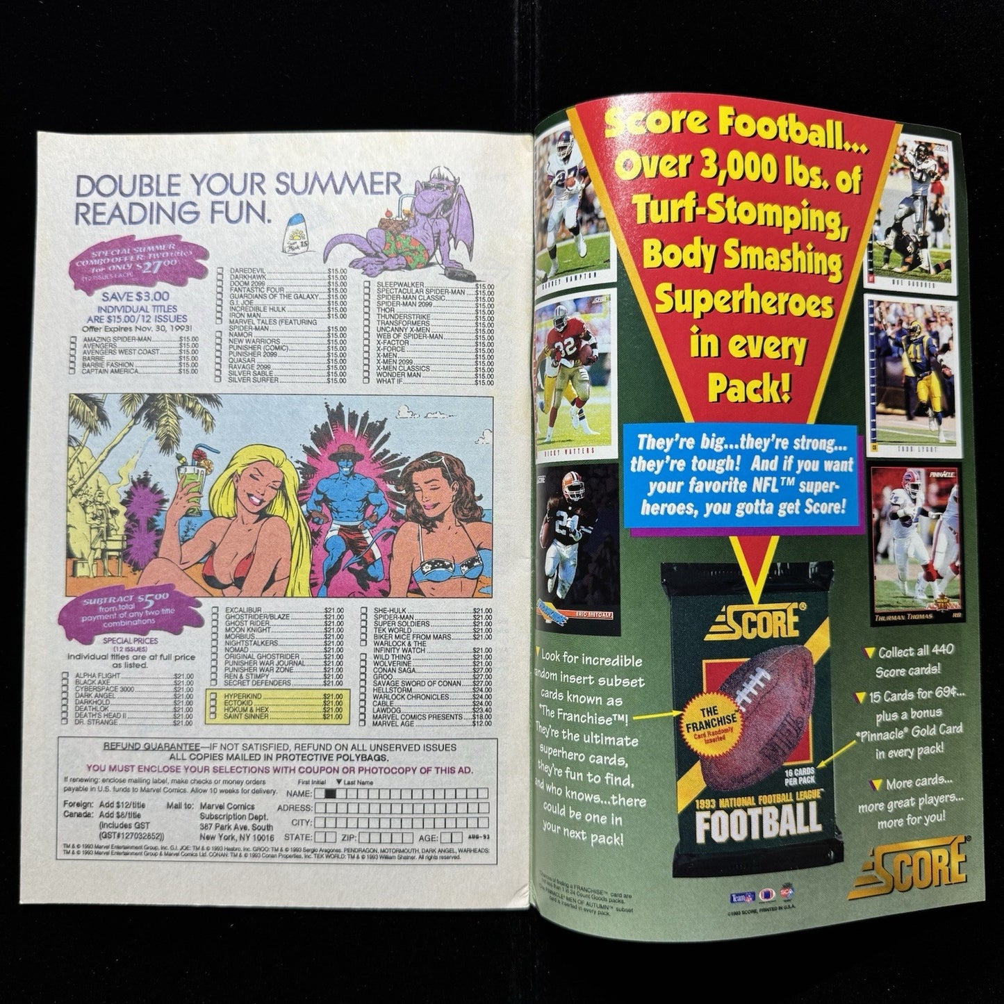 X-Factor 94 - Newsstand Edition With Insert - Modern Age Marvel Comics 1993
