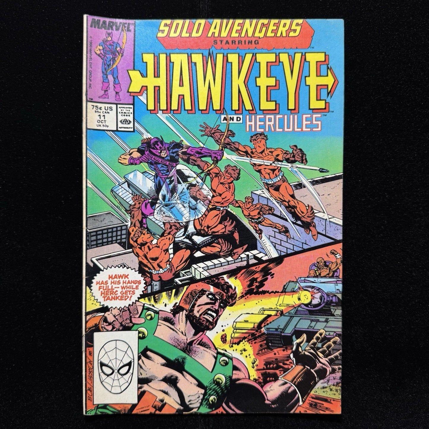 Solo Avengers 11 - Copper Age Marvel Comics 1988
