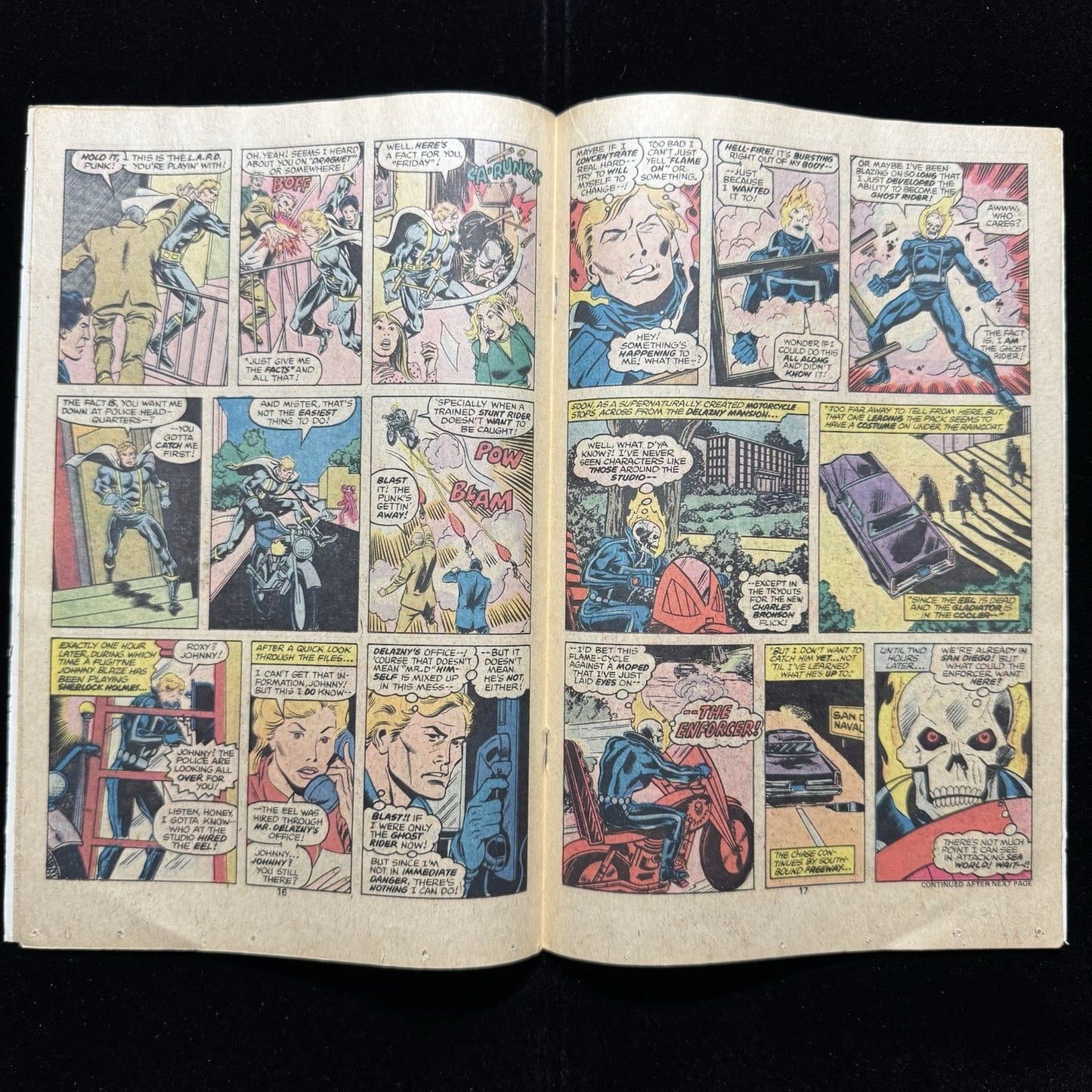 Ghost Rider 22 - 1st Appearance Of Enforcer - Bronze Age Marvel Comics 1977