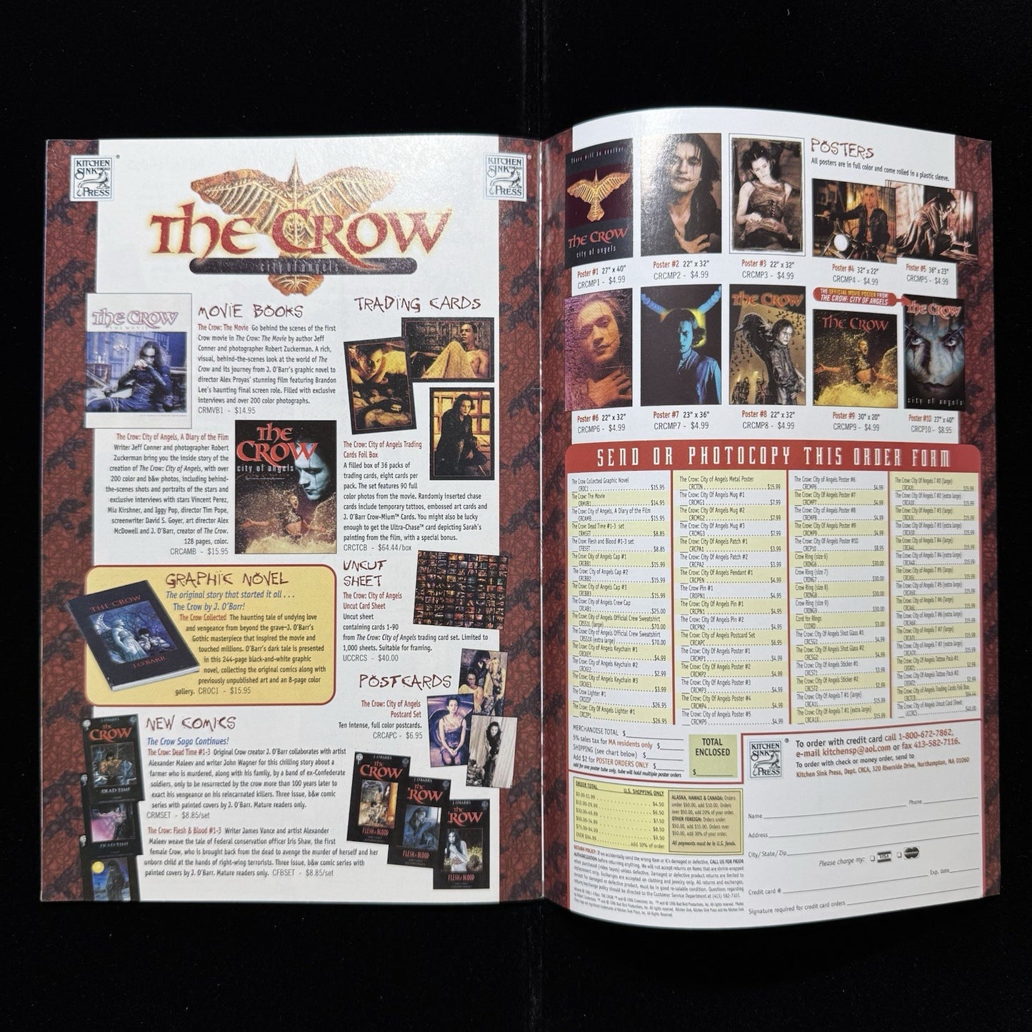The Crow: City Of Angels 2 - Modern Age Kitchen Sink Press Comics 1996