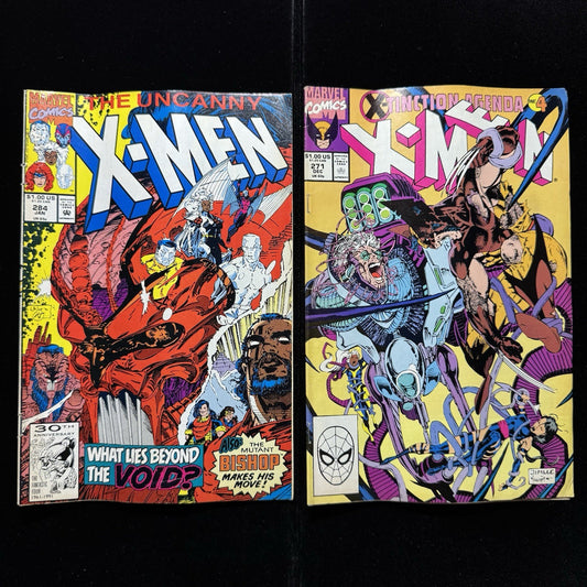 Uncanny X-Men 284 And 271 - Comic Bundle - Copper Age Marvel Comics 1990/92