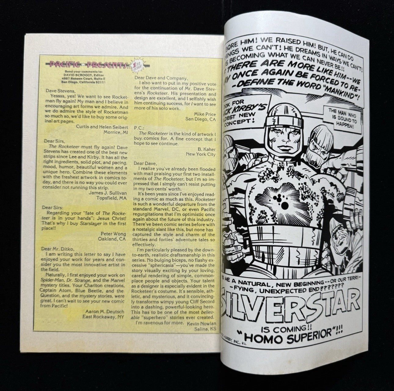 Pacific Presents 1 - First Headlining Rocketeer - Bronze Age Pacific Comics 1982