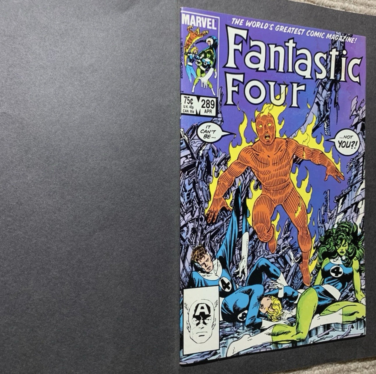 Fantastic Four 289/ copper age marvel comics 1986
