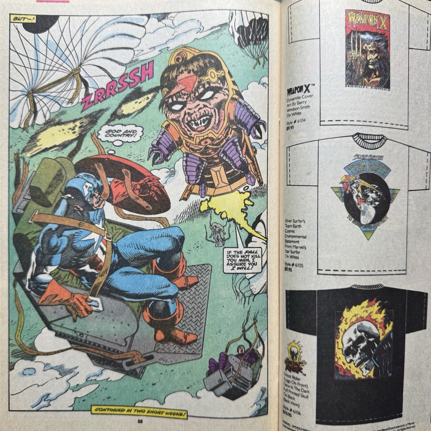 Captain America 387 - Copper Age Marvel Comics 1991