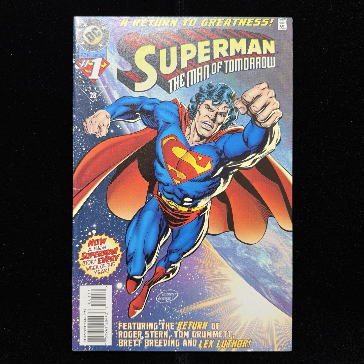 Superman: Man Of Tomorrow 1 - 1st Appearance Of Contessa - Modern Age Dc 1995