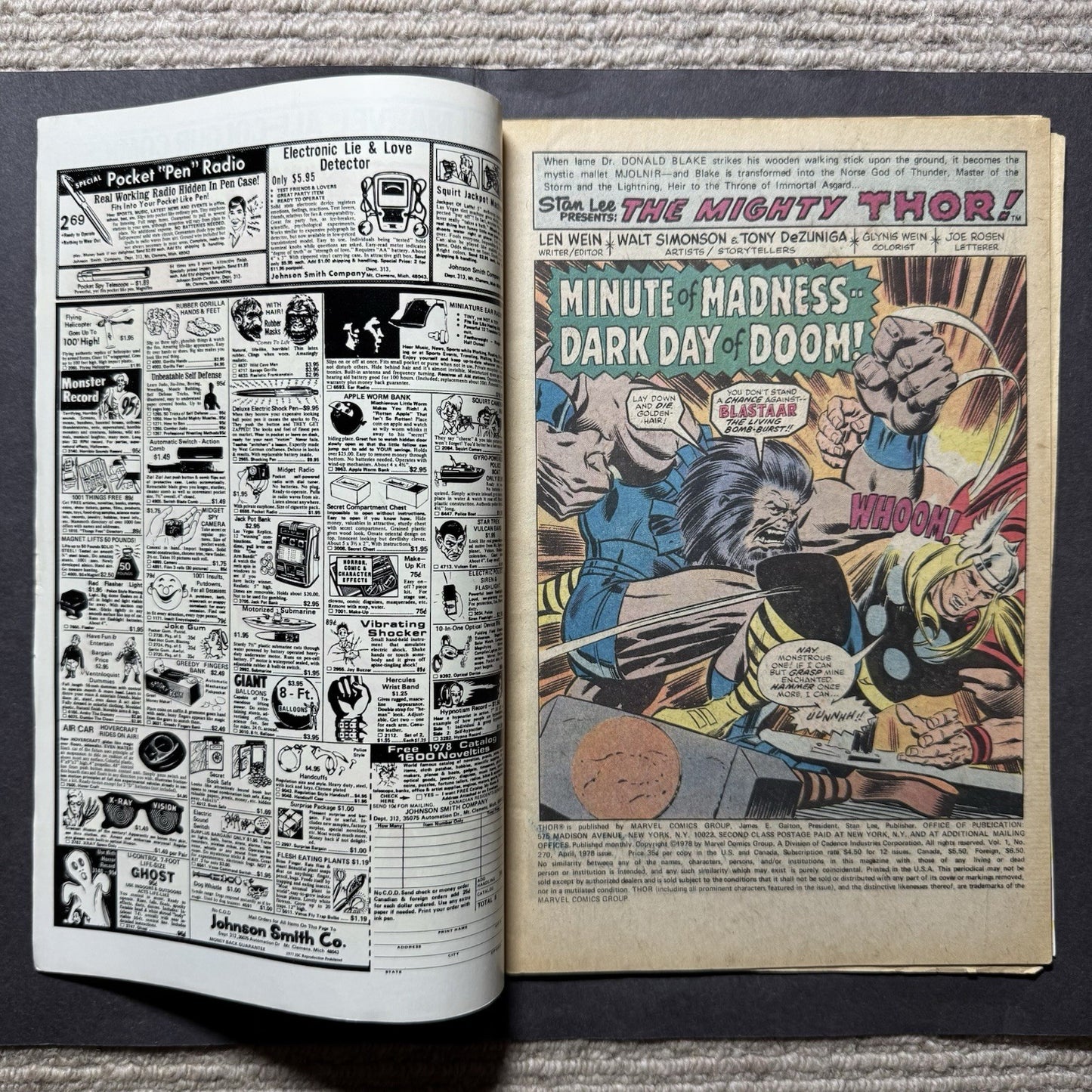 Thor 270 - Bronze Age Marvel Comics 1978