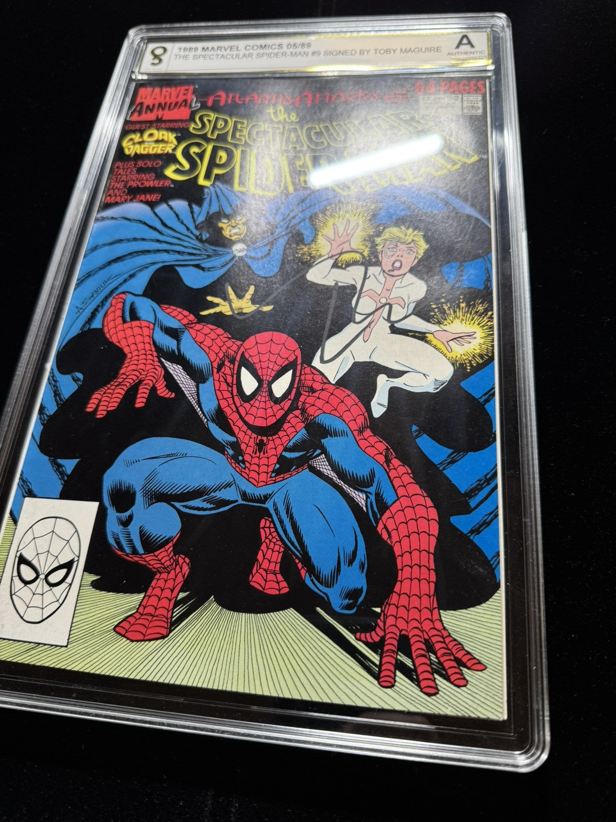 Spectacular Spider-Man Annual 9/ Signed By Tobey Maguire/ Graded And Certified