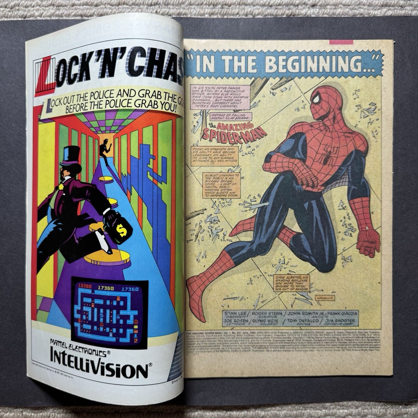 Amazing Spider-Man 241 - Origin Of Vulture - Bronze Age Marvel Comics 1983