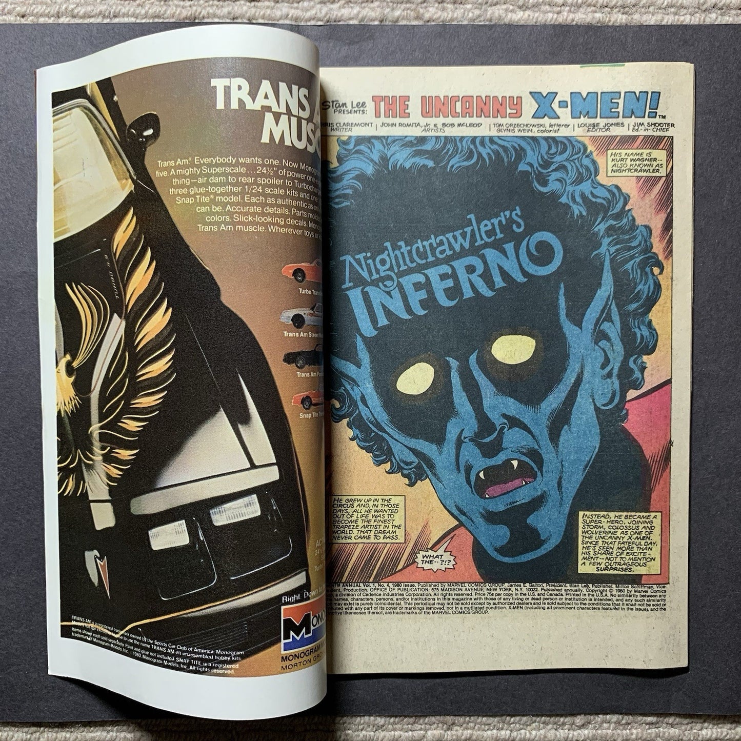 Uncanny X-Men annual 4/ Bronze Age marvel comics 1983