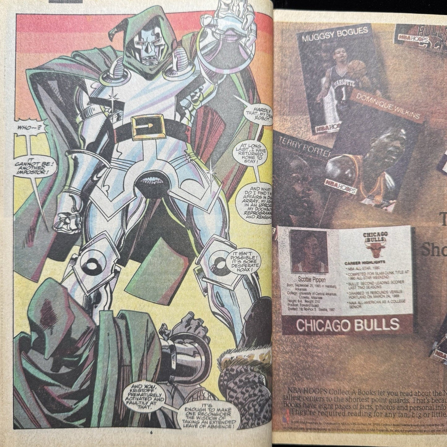 Fantastic Four 350 - Doctor Doom Cover - Copper Age Marvel Comics 1991