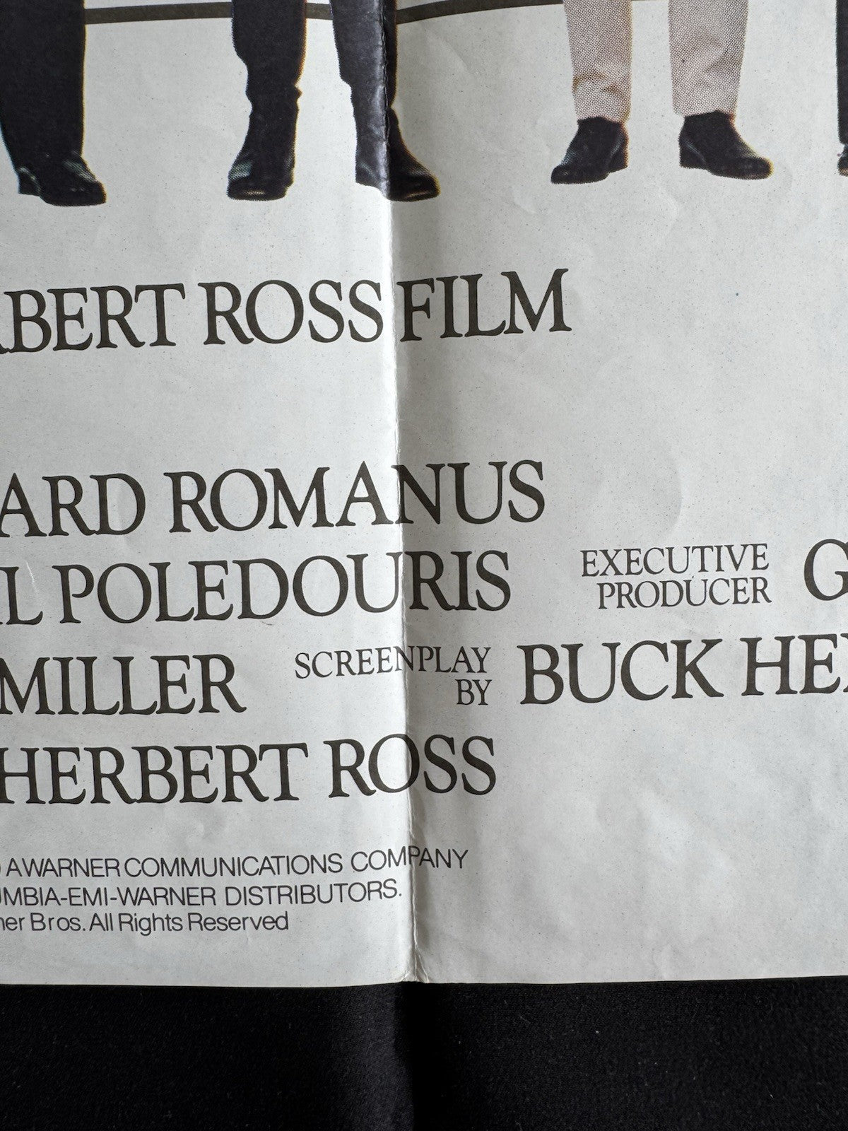 Protocol 1984 - Original UK Quad Cinema Poster Goldie Hawn Comedy - Folded
