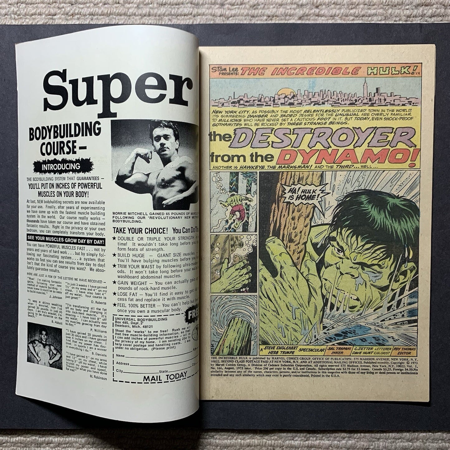 Incredible Hulk 166/ Bronze Age Marvel Comics 1973