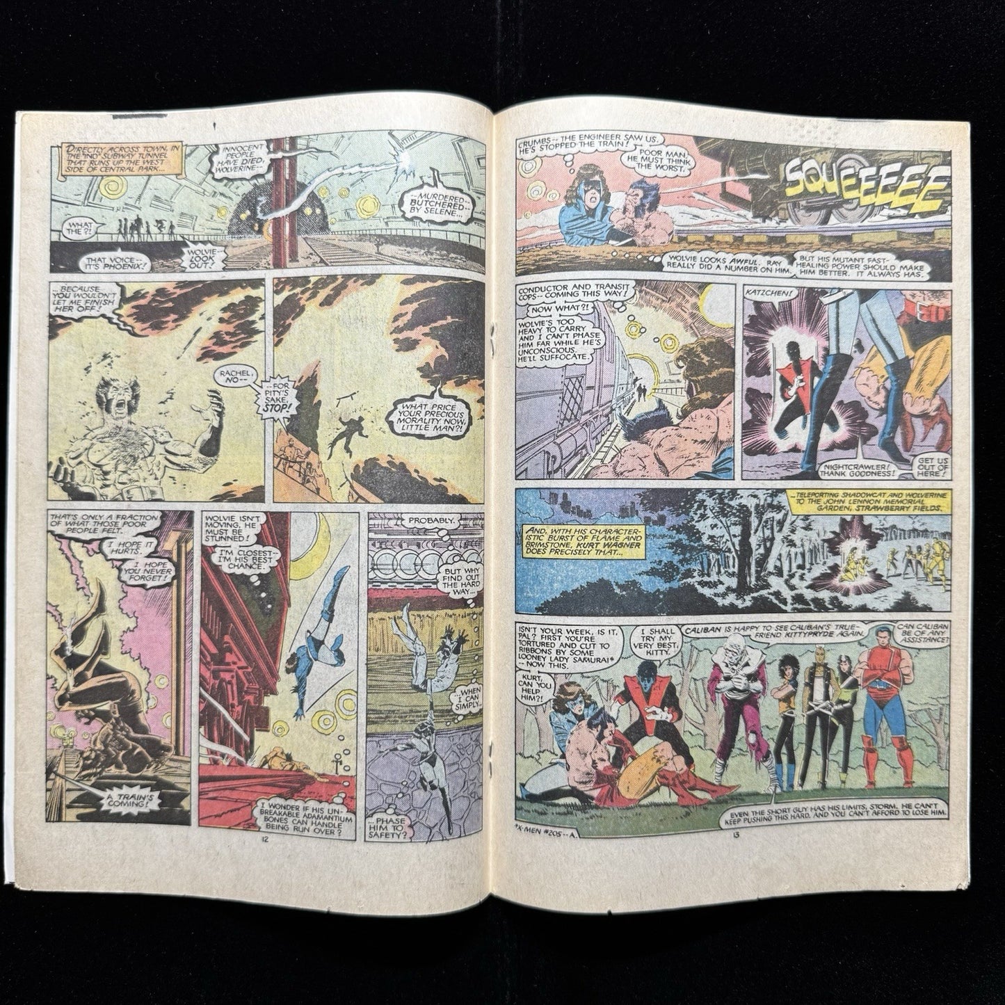 Uncanny X-Men 208 - Copper Age Marvel Comics 1986