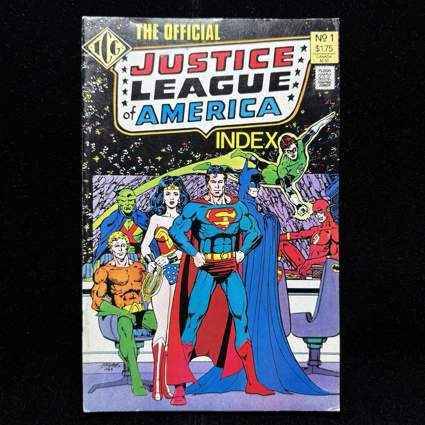 The Official Justice League Of America Index 1 - Copper Age Dc Comics 1986